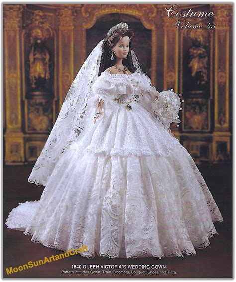 1840 Style Barbie Wedding Gown Crochet Pattern english - Etsy