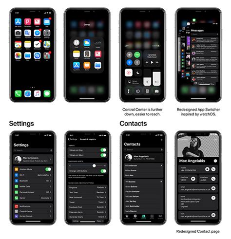 New Concept Shows The Dark Mode That iPhone X Needs | Redmond Pie