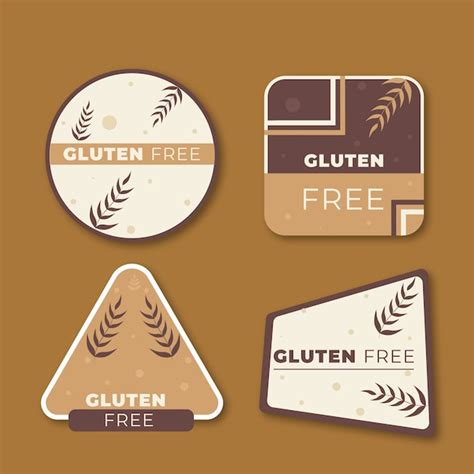 Free Vector | Flat design gluten free label