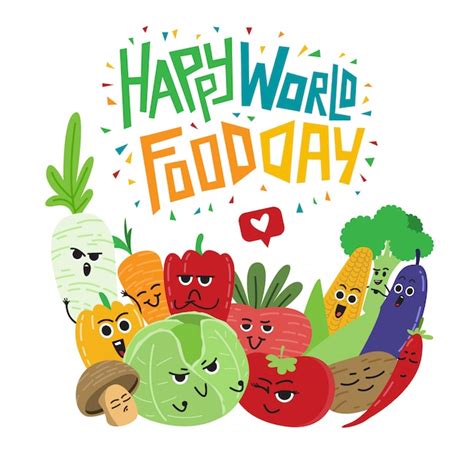 Premium Vector | World food day poster