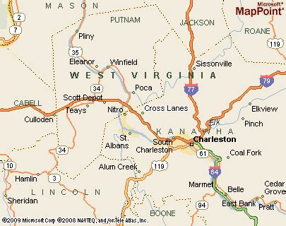 Cross Lanes, West Virginia Area Map & More