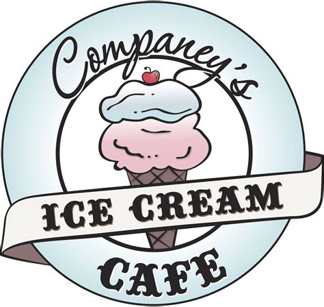 Companey's Ice Cream Cafe Logo | Shop logo design, Logo design creative ...