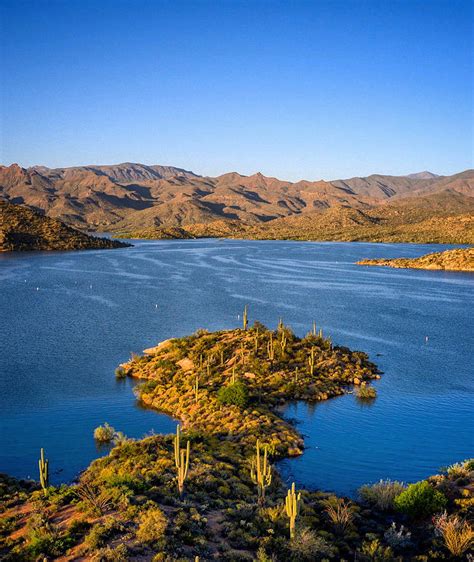 Bartlett Lake Arizona Golden Hour Photograph by Anthony Giammarino - Pixels