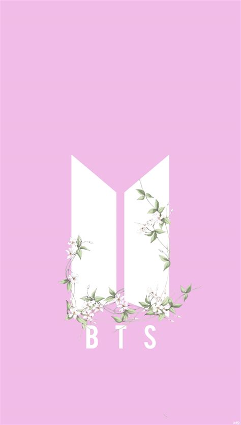 Download BTS Minimalist Logo Wallpaper | Wallpapers.com