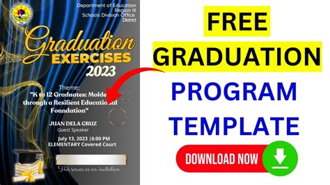 Graduation program template | Download here!