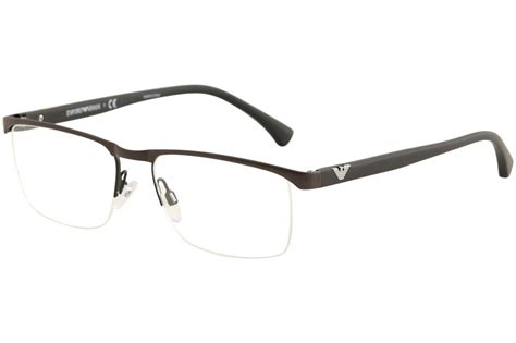 Emporio Armani Men's Eyeglasses EA1056 EA/1056 Half Rim Optical Frame