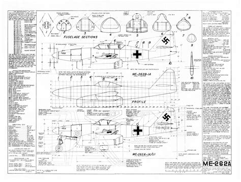 Me-262 Ultimate Pack with Smaller Engines | Messerschmitt, Blueprints ...