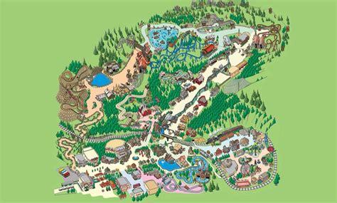 Map of Dollywood | Smoky Mountains | Theme park map, Dollywood, Theme park