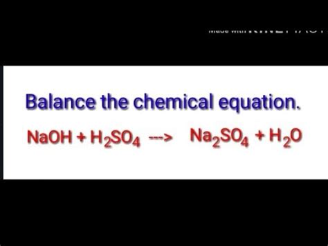 Balanced Chemical Equation For Sodium Sulfate And Water - Tessshebaylo