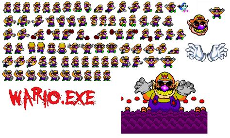 Wario.exe sprites by WarchieUnited on DeviantArt