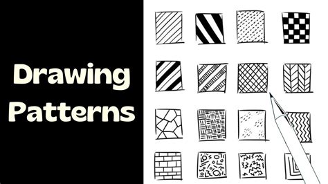 16 Simple Line Patterns And Designs To Draw - YouTube