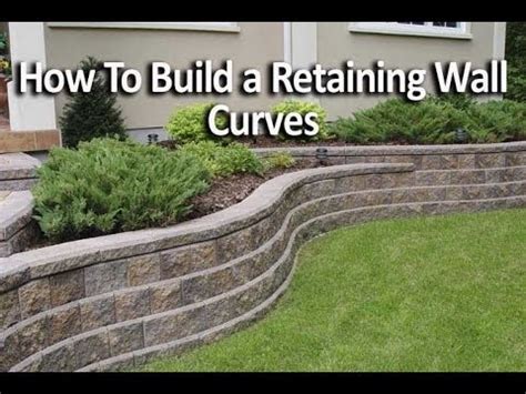 Curved Cinder Block Retaining Wall