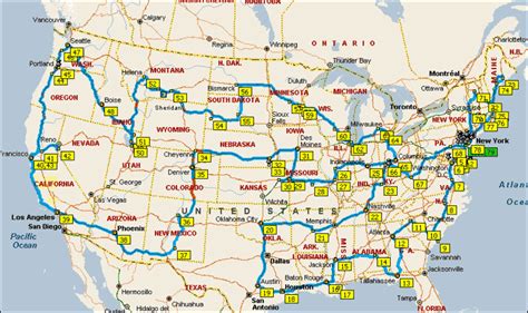 USA Road Trip (go through every state in the continental US)To be able ...