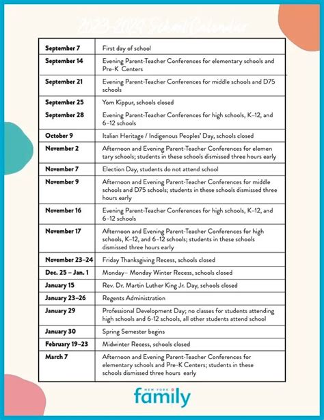 Nyc Doe Calendar 2024-2025: A Comprehensive Guide for Students, Parents ...