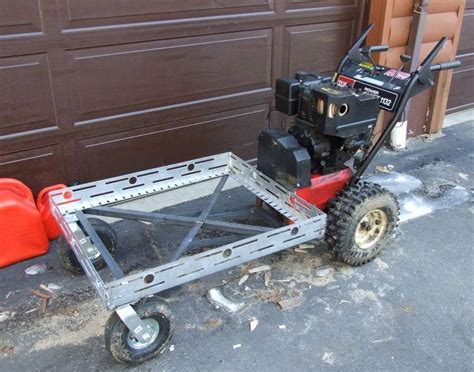 Homemade Power Wagon built from a snowblower! | Powered wheelbarrow ...