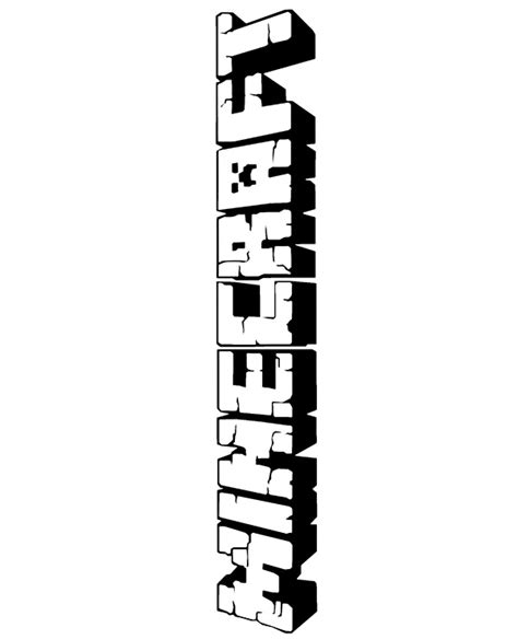 Minecraft logo to print