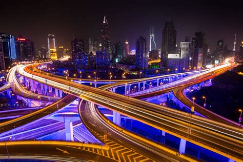 Shanghai Calling : Freeways That Define A City From Above