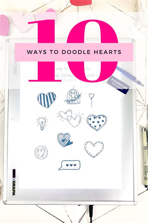 10 Easy Heart Doodles for February - The Bold Abode