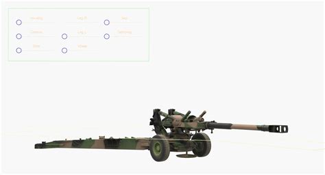 Towed Howitzer M198 Rigged Model - TurboSquid 1259887