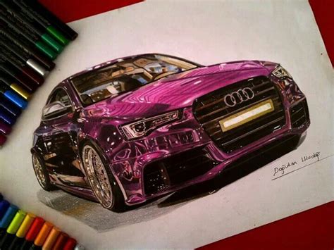 Amazing drawing of a sports car. | Drawings | Pinterest | Amazing ...