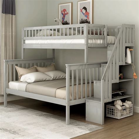 10 Amazing Twin Over Full Bunk Bed With Stairs For 2023 | Storables