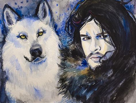 Game Of Thrones Jon Snow Painting - Game Of Thrones Jon Snow Fine Art ...