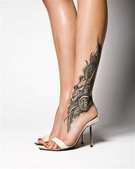 Dragon Tattoo Leg Woman - Wiki Tattoo