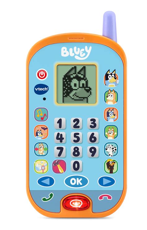 VTech Bluey Ring Ring Phone with Pretend Phone Apps and Games for Kids ...