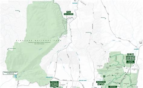 Kinglake National Park - Camping & Walking Tracks Map