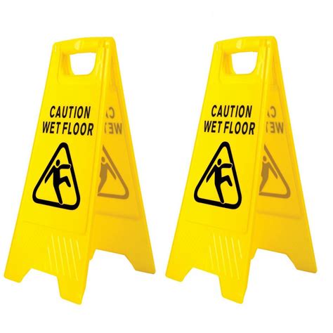 Buy (Pack of 2) Wet Floor Sign 'A' Frame Safety Signs Online at ...