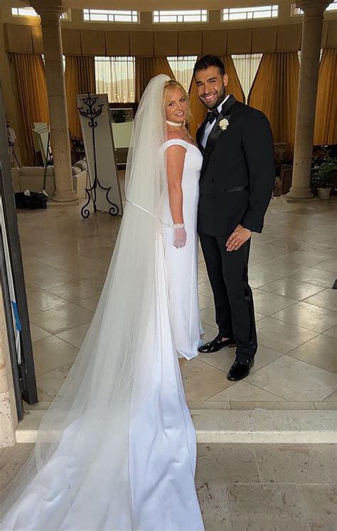 Britney Spears wears Versace wedding dress to marry Sam Asghari