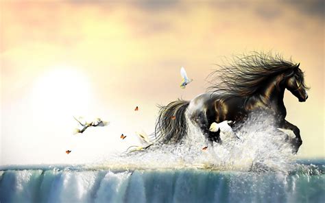 Fantasy Horse In The Water HD desktop wallpaper : Widescreen : High ...