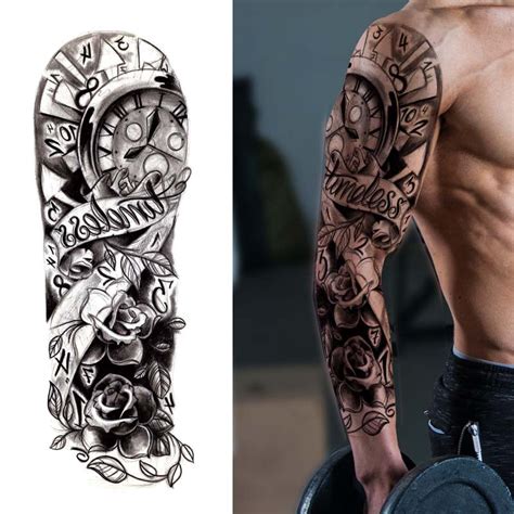 Viking Tattoo Sleeve - Viking Temporary Tattoo Sleeve – neartattoos