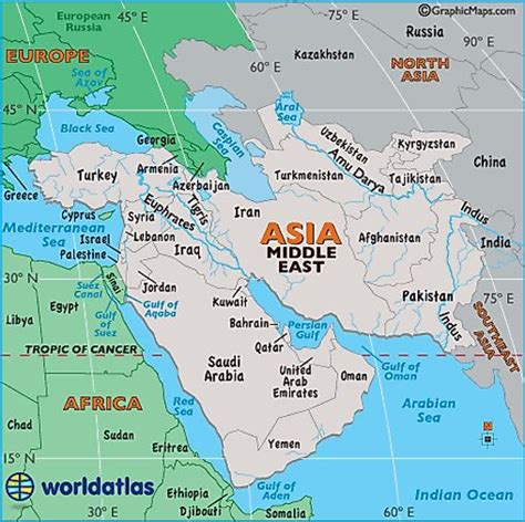 Euphrates River Map