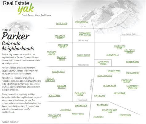 Parker Colorado Neighborhoods Map