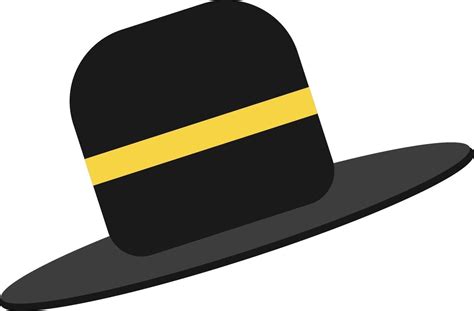 Black hat, illustration, vector on a white background. 12271352 Vector ...