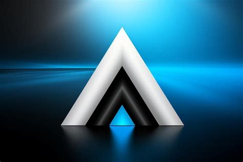 Premium AI Image | Logo with an Arrow in black and white color