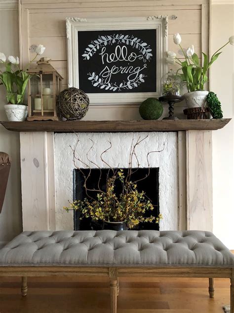 32 Stunning Fireplace Mantel Decor Ideas You Should Copy Now - HMDCRTN