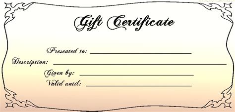 30 Printable Gift Certificates | Certificate Templates