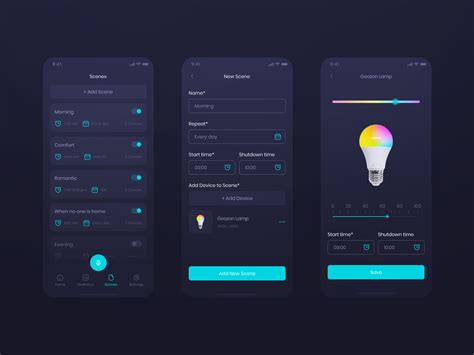 Lighting App by Vasilisa on Dribbble