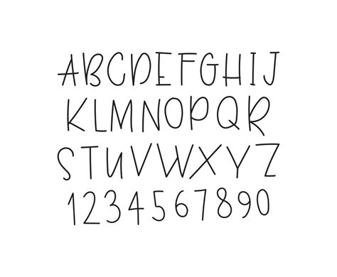 Printable Alphabet Hand Lettering Fonts