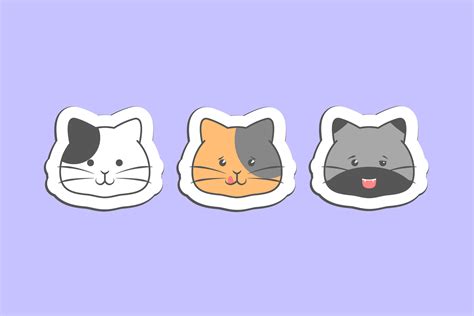 Cat Sticker Icon Emoji Graphic by kuulzstudio · Creative Fabrica