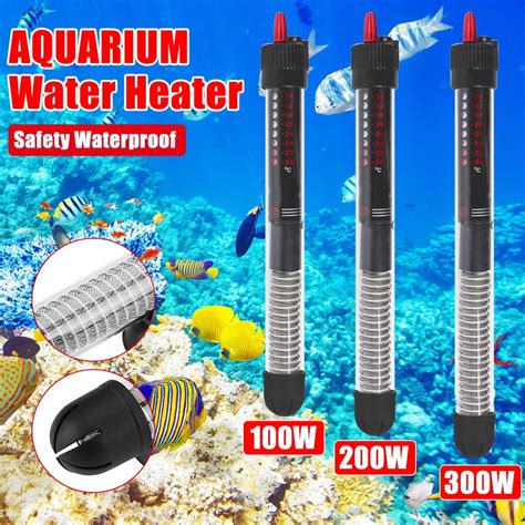 Aquarium Heater 300W Submersible Fish Tank Heater, 20-100 Gallon Fish ...