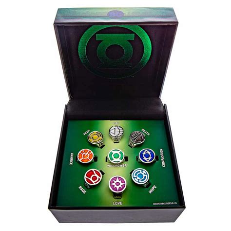 DC Comics - Green Lantern Emotional Spectrum Ring Set - Clothing - ZiNG ...