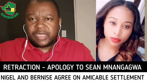 RETRACTION - APOLOGY TO SEAN MNANGAGWA - Gambakwe Media