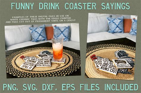 Funny Drink Coaster SVG Sayings