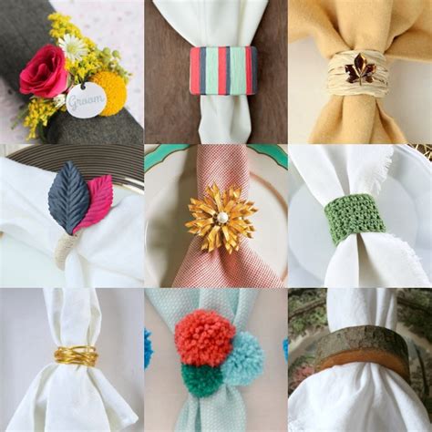 DIY Napkin Rings: Pretty Options for a Gathering - DIY Candy