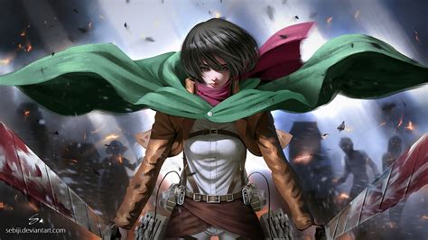 Attack On Titan Wallpaper 1920x1080 Mikasa