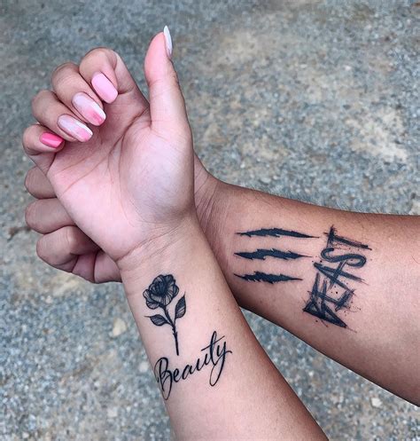 Cute Matching Love Tattoos