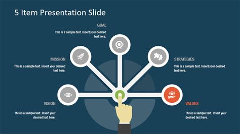 Free 5 Item Presentation Slide for PowerPoint - SlideModel